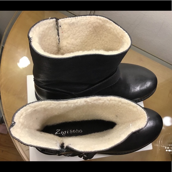 Beautiful Zigi SohoLeather Black Ankle Winter Boot - Picture 15 of 15